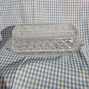 Elegant Vintage Anchor Hocking Wexford Butter Dish
